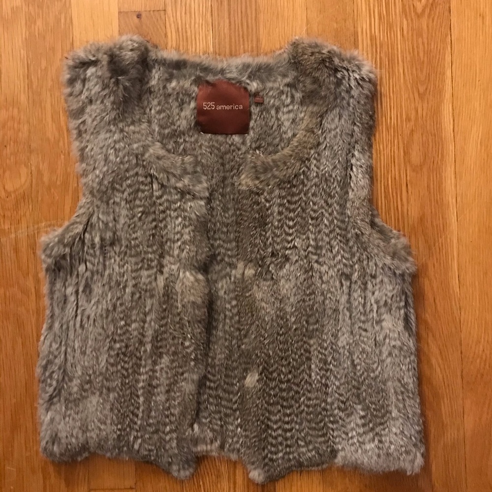 525 America Rabbit Fur Vest - Picture 4 of 6